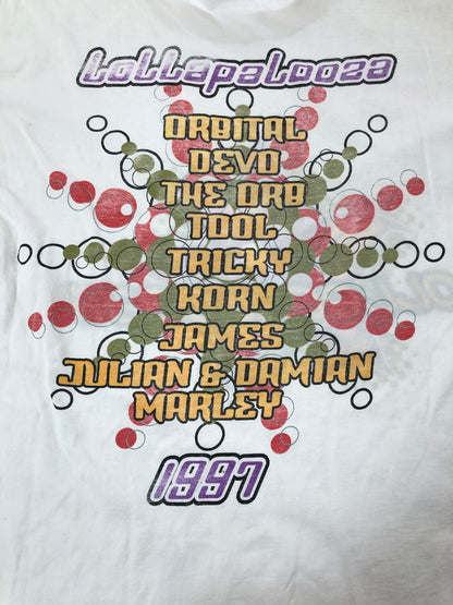 【中古品】【メンズ】 TULTEX タルテックス LOLLAPALOOZA c1997 FESTIVALTEE ロラパルーザ 1997年頃 フェスティバルTシャツ トップス 146-260823-rt-10-tagh サイズ：L カラー：ホワイト 万代Net店