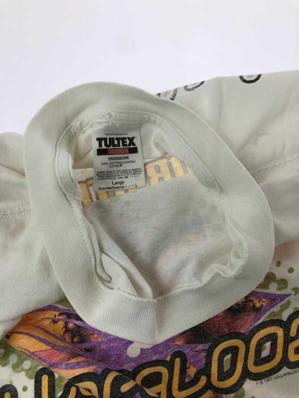 【中古品】【メンズ】 TULTEX タルテックス LOLLAPALOOZA c1997 FESTIVALTEE ロラパルーザ 1997年頃 フェスティバルTシャツ トップス 146-260823-rt-10-tagh サイズ：L カラー：ホワイト 万代Net店