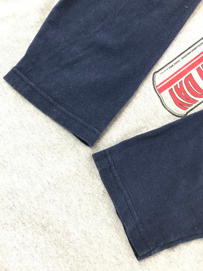 【中古品】【メンズ】 GREENDAY グリーンデイ 00S WARNING! RAGLAN T-SHIRT GRAY 2000年 七分袖 ラグラン プリント カットソー 146-260830-su-04-tagh サイズ：L カラー：グレー 万代Net店