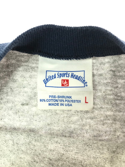 【中古品】【メンズ】 GREENDAY グリーンデイ 00S WARNING! RAGLAN T-SHIRT GRAY 2000年 七分袖 ラグラン プリント カットソー 146-260830-su-04-tagh サイズ：L カラー：グレー 万代Net店