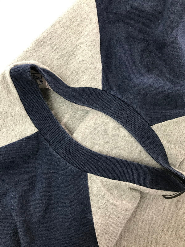 【中古品】【メンズ】 GREENDAY グリーンデイ 00S WARNING! RAGLAN T-SHIRT GRAY 2000年 七分袖 ラグラン プリント カットソー 146-260830-su-04-tagh サイズ：L カラー：グレー 万代Net店