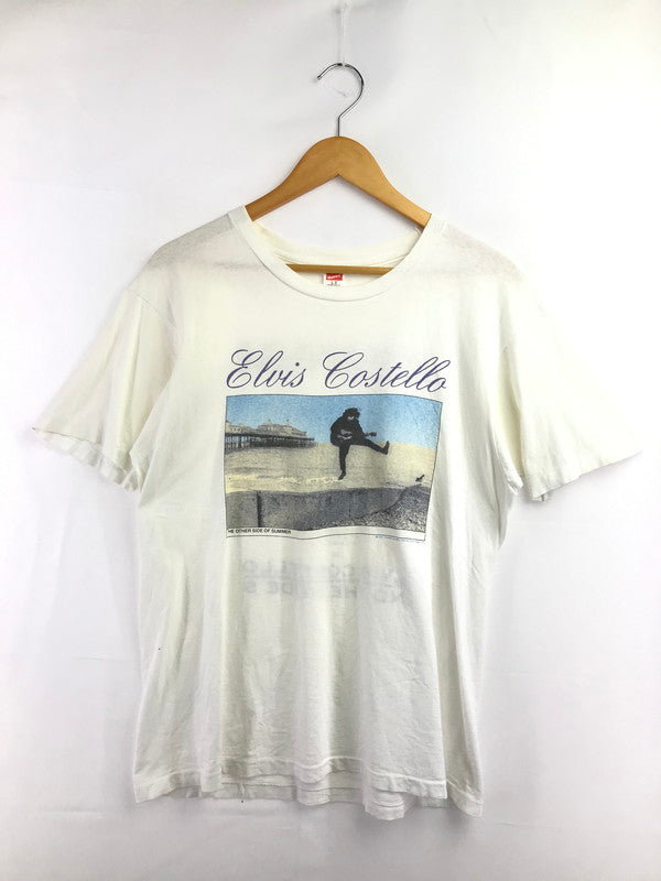 【中古品】【メンズ】 HANES ヘインズ ELVIS COSTELLO 90S COME BACK IN A MILLION YEARS SS TEE WHITE エルヴィスコステロ 90's 半袖カットソー 146-260830-su-05-tagh サイズ：L カラー：ホワイト 万代Net店