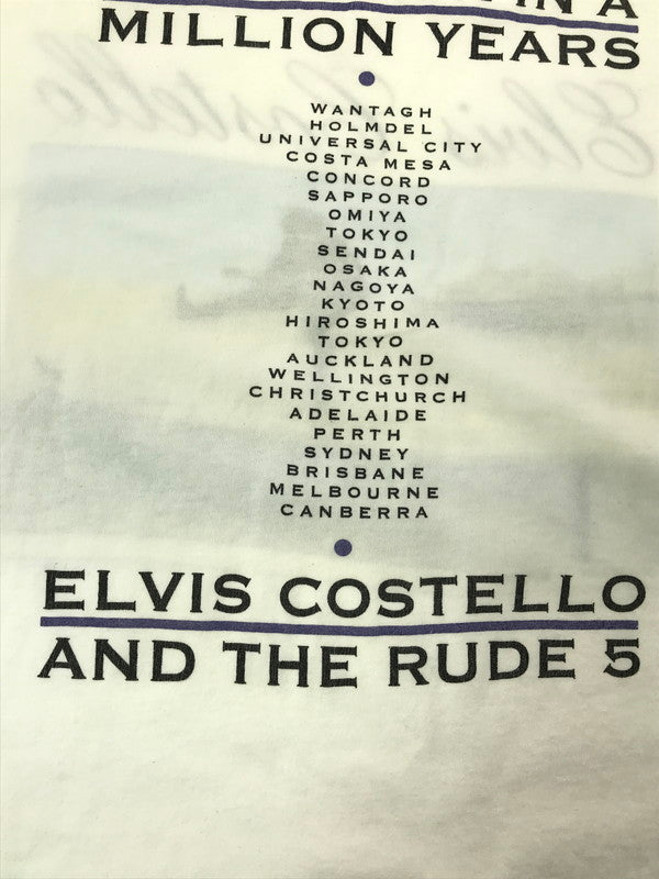【中古品】【メンズ】 HANES ヘインズ ELVIS COSTELLO 90S COME BACK IN A MILLION YEARS SS TEE WHITE エルヴィスコステロ 90's 半袖カットソー 146-260830-su-05-tagh サイズ：L カラー：ホワイト 万代Net店