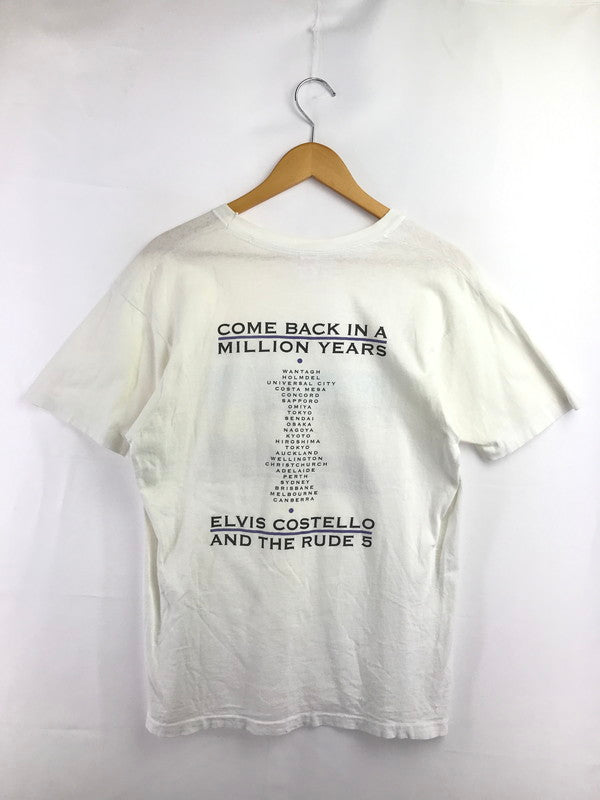 【中古品】【メンズ】 HANES ヘインズ ELVIS COSTELLO 90S COME BACK IN A MILLION YEARS SS TEE WHITE エルヴィスコステロ 90's 半袖カットソー 146-260830-su-05-tagh サイズ：L カラー：ホワイト 万代Net店