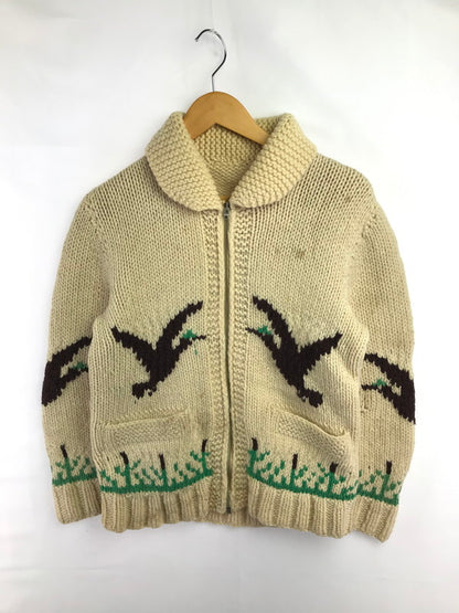 【中古品】【メンズ】 USED ユーズド 60's LIGHTNING ZIP COWICHAN SWEATER 60年代 ライトニング ジップ カウチン セーター トップス 146-260823-rt-20-tagh サイズ：不明 下記参照 カラー：ホワイト系 万代Net店