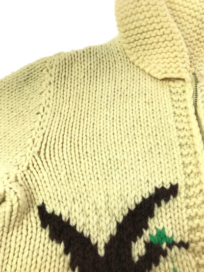 【中古品】【メンズ】 USED ユーズド 60's LIGHTNING ZIP COWICHAN SWEATER 60年代 ライトニング ジップ カウチン セーター トップス 146-260823-rt-20-tagh サイズ：不明 下記参照 カラー：ホワイト系 万代Net店