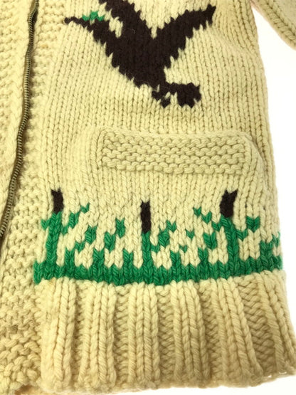 【中古品】【メンズ】 USED ユーズド 60's LIGHTNING ZIP COWICHAN SWEATER 60年代 ライトニング ジップ カウチン セーター トップス 146-260823-rt-20-tagh サイズ：不明 下記参照 カラー：ホワイト系 万代Net店