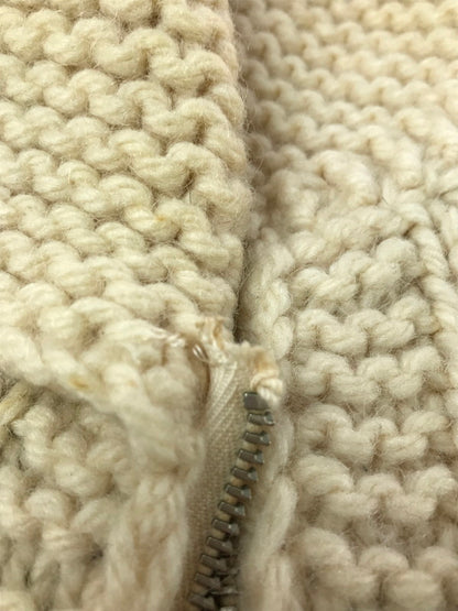 【中古品】【メンズ】 USED ユーズド 60's LIGHTNING ZIP COWICHAN SWEATER 60年代 ライトニング ジップ カウチン セーター トップス 146-260823-rt-20-tagh サイズ：不明 下記参照 カラー：ホワイト系 万代Net店