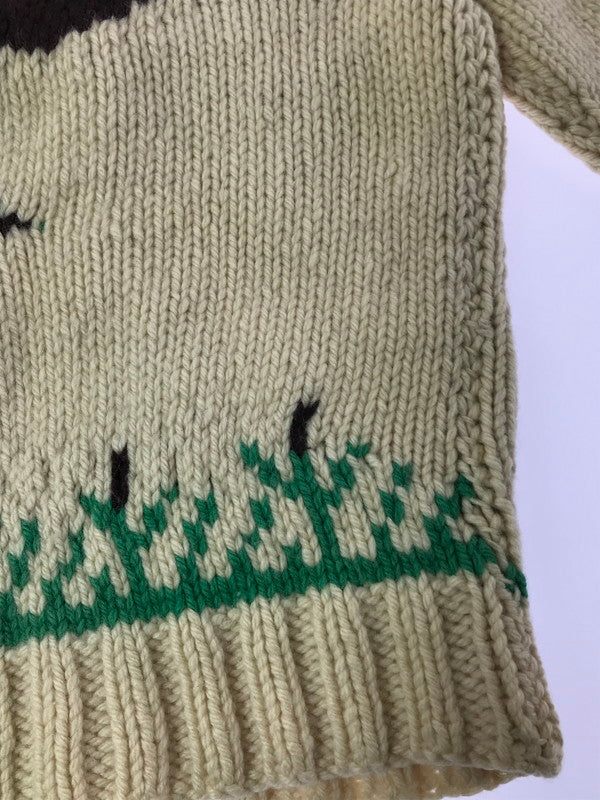 【中古品】【メンズ】 USED ユーズド 60's LIGHTNING ZIP COWICHAN SWEATER 60年代 ライトニング ジップ カウチン セーター トップス 146-260823-rt-20-tagh サイズ：不明 下記参照 カラー：ホワイト系 万代Net店