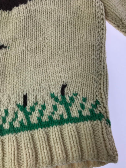 【中古品】【メンズ】 USED ユーズド 60's LIGHTNING ZIP COWICHAN SWEATER 60年代 ライトニング ジップ カウチン セーター トップス 146-260823-rt-20-tagh サイズ：不明 下記参照 カラー：ホワイト系 万代Net店
