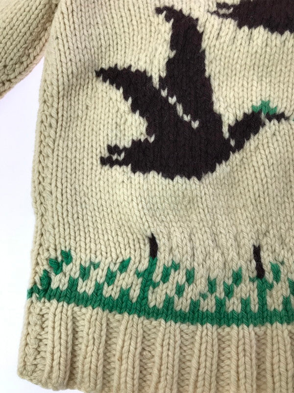 【中古品】【メンズ】 USED ユーズド 60's LIGHTNING ZIP COWICHAN SWEATER 60年代 ライトニング ジップ カウチン セーター トップス 146-260823-rt-20-tagh サイズ：不明 下記参照 カラー：ホワイト系 万代Net店
