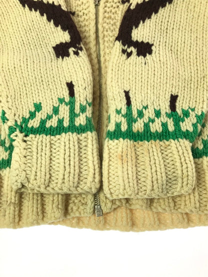 【中古品】【メンズ】 USED ユーズド 60's LIGHTNING ZIP COWICHAN SWEATER 60年代 ライトニング ジップ カウチン セーター トップス 146-260823-rt-20-tagh サイズ：不明 下記参照 カラー：ホワイト系 万代Net店