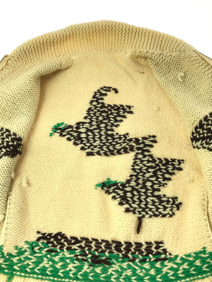 【中古品】【メンズ】 USED ユーズド 60's LIGHTNING ZIP COWICHAN SWEATER 60年代 ライトニング ジップ カウチン セーター トップス 146-260823-rt-20-tagh サイズ：不明 下記参照 カラー：ホワイト系 万代Net店