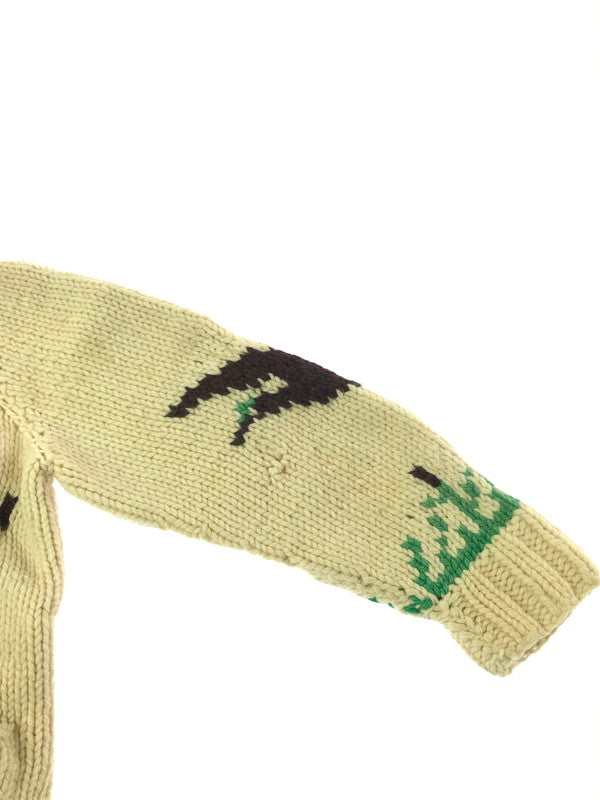 【中古品】【メンズ】 USED ユーズド 60's LIGHTNING ZIP COWICHAN SWEATER 60年代 ライトニング ジップ カウチン セーター トップス 146-260823-rt-20-tagh サイズ：不明 下記参照 カラー：ホワイト系 万代Net店