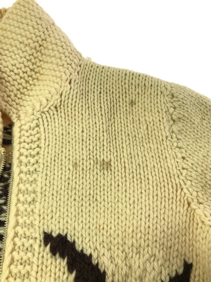 【中古品】【メンズ】 USED ユーズド 60's LIGHTNING ZIP COWICHAN SWEATER 60年代 ライトニング ジップ カウチン セーター トップス 146-260823-rt-20-tagh サイズ：不明 下記参照 カラー：ホワイト系 万代Net店
