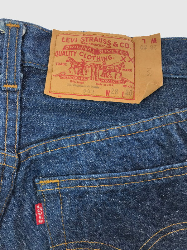 【中古品】【メンズ】 LEVI'S リーバイス 80's 501 DENIM PANTS INDIGO 80年代 501 デニム パンツ ジーンズ ヴィンテージ ボトムス 157-260829-rt-20-tagh サイズ：W28 L30 カラー：インディゴ 万代Net店