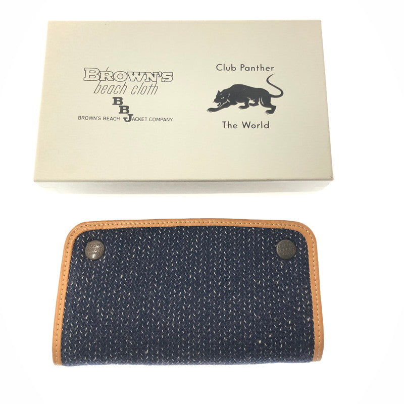 【中古品】【メンズ】 BROWN'S BEACH ブラウン ビーチ × MONO モノ × CLUB PANTHER クラブ パンサー WALLET 財布 200-260912-rt-10-tagh カラー：ネイビー 万代Net店