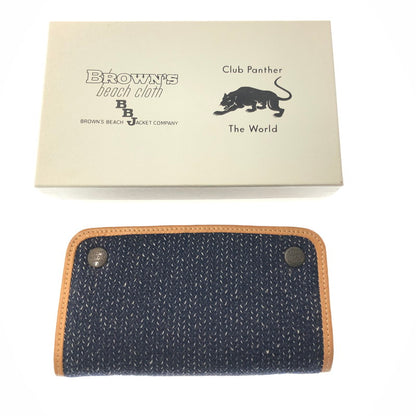 【中古品】【メンズ】 BROWN'S BEACH ブラウン ビーチ × MONO モノ × CLUB PANTHER クラブ パンサー WALLET 財布 200-260912-rt-10-tagh カラー：ネイビー 万代Net店