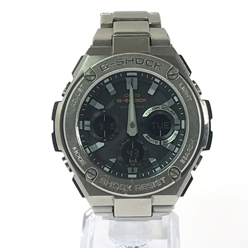 【中古品】【メンズ】 G-SHOCK ジーショック G-STEEL GST-W100 SERIES TOUGH SOLAR GST-W110D-1AJF タフソーラー 腕時計 196-260912-na-04-tagh カラー：シルバー 万代Net店