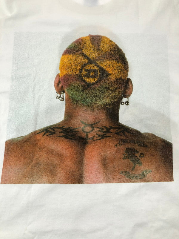 【中古品】【メンズ】 HANES ヘインズ DENNIS RODMAN GET DUNLOP T-SHIRT デニス ロッドマン ショートスリーブ Tシャツ トップス 146-260823-rt-04-tagh サイズ：L カラー：ホワイト 万代Net店
