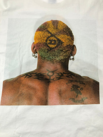 【中古品】【メンズ】 HANES ヘインズ DENNIS RODMAN GET DUNLOP T-SHIRT デニス ロッドマン ショートスリーブ Tシャツ トップス 146-260823-rt-04-tagh サイズ：L カラー：ホワイト 万代Net店