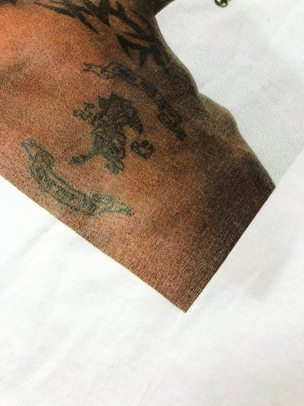 【中古品】【メンズ】 HANES ヘインズ DENNIS RODMAN GET DUNLOP T-SHIRT デニス ロッドマン ショートスリーブ Tシャツ トップス 146-260823-rt-04-tagh サイズ：L カラー：ホワイト 万代Net店