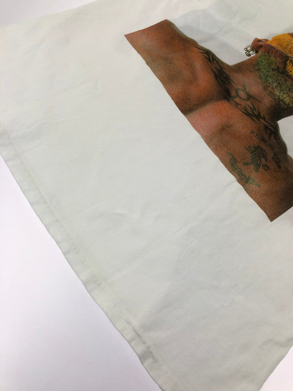 【中古品】【メンズ】 HANES ヘインズ DENNIS RODMAN GET DUNLOP T-SHIRT デニス ロッドマン ショートスリーブ Tシャツ トップス 146-260823-rt-04-tagh サイズ：L カラー：ホワイト 万代Net店