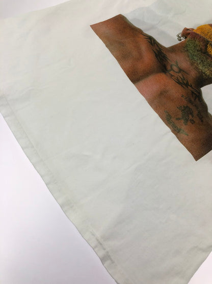【中古品】【メンズ】 HANES ヘインズ DENNIS RODMAN GET DUNLOP T-SHIRT デニス ロッドマン ショートスリーブ Tシャツ トップス 146-260823-rt-04-tagh サイズ：L カラー：ホワイト 万代Net店