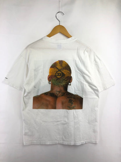 【中古品】【メンズ】 HANES ヘインズ DENNIS RODMAN GET DUNLOP T-SHIRT デニス ロッドマン ショートスリーブ Tシャツ トップス 146-260823-rt-04-tagh サイズ：L カラー：ホワイト 万代Net店