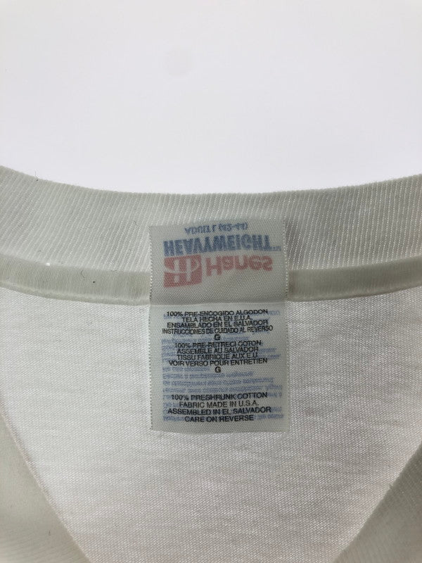 【中古品】【メンズ】 HANES ヘインズ DENNIS RODMAN GET DUNLOP T-SHIRT デニス ロッドマン ショートスリーブ Tシャツ トップス 146-260823-rt-04-tagh サイズ：L カラー：ホワイト 万代Net店