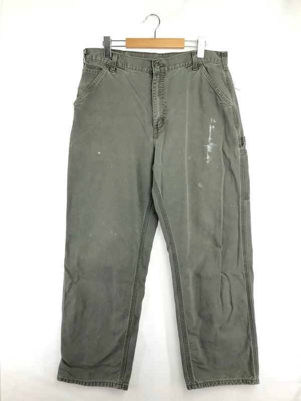 【中古品】【メンズ】 CARHARTT カーハート DUCK PAINTER PANTS MOSS B11MOS メキシコ製 ダック ペインター パンツ ボトムス 157-260827-rt-16-tagh サイズ：36×32 カラー：グレー系 万代Net店