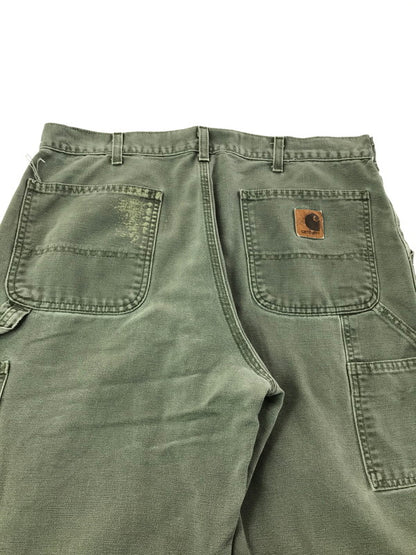 【中古品】【メンズ】 CARHARTT カーハート DUCK PAINTER PANTS MOSS B11MOS メキシコ製 ダック ペインター パンツ ボトムス 157-260827-rt-16-tagh サイズ：36×32 カラー：グレー系 万代Net店