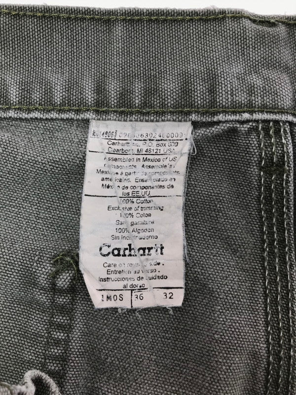 【中古品】【メンズ】 CARHARTT カーハート DUCK PAINTER PANTS MOSS B11MOS メキシコ製 ダック ペインター パンツ ボトムス 157-260827-rt-16-tagh サイズ：36×32 カラー：グレー系 万代Net店