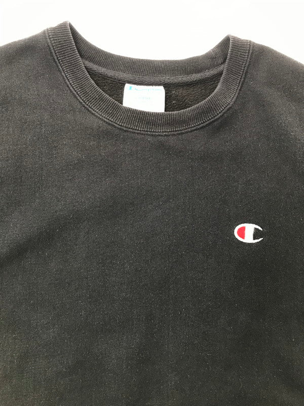 【中古品】【メンズ】 CHAMPION チャンピオン REVERSE WEAVE SWEATSHIRT BLACK GF70 BKC 青タグ リバース ウィーブ スウェットシャツ トレーナー 148-260826-rt-09-tagh サイズ：2XL カラー：ブラック 万代Net店