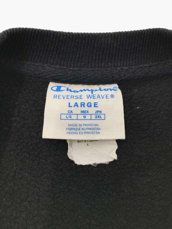 【中古品】【メンズ】 CHAMPION チャンピオン REVERSE WEAVE SWEATSHIRT BLACK GF70 BKC 青タグ リバース ウィーブ スウェットシャツ トレーナー 148-260826-rt-09-tagh サイズ：2XL カラー：ブラック 万代Net店
