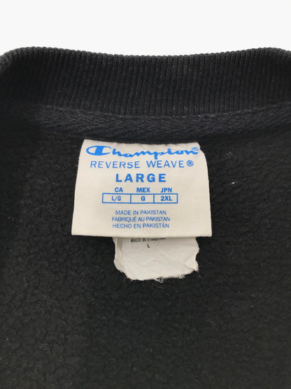 【中古品】【メンズ】 CHAMPION チャンピオン REVERSE WEAVE SWEATSHIRT BLACK GF70 BKC 青タグ リバース ウィーブ スウェットシャツ トレーナー 148-260826-rt-09-tagh サイズ：2XL カラー：ブラック 万代Net店
