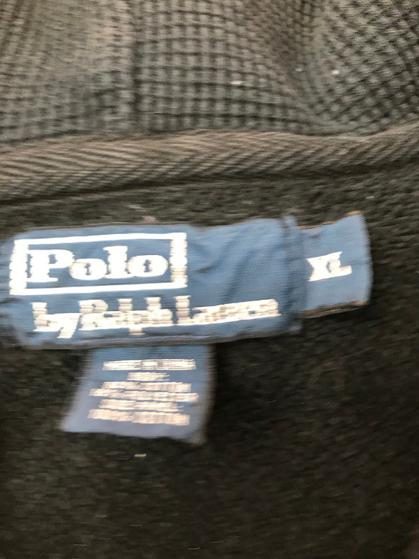 【中古品】【メンズ】 POLO RALPH LAUREN ポロ・ラルフローレン 90's BOSTON UNIVERSITY ZIP UP HOODIE 90年代 フルジップ パーカー トップス 146-260823-rt-19-tagh サイズ：XL カラー：ブラック 万代Net店