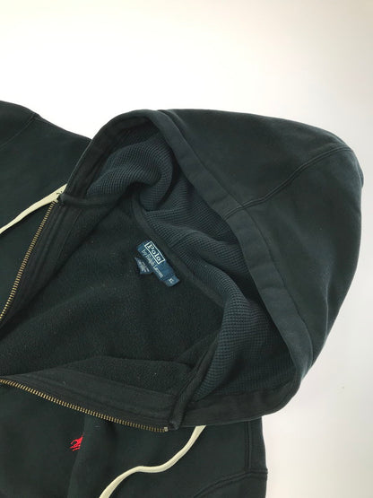 【中古品】【メンズ】 POLO RALPH LAUREN ポロ・ラルフローレン 90's BOSTON UNIVERSITY ZIP UP HOODIE 90年代 フルジップ パーカー トップス 146-260823-rt-19-tagh サイズ：XL カラー：ブラック 万代Net店
