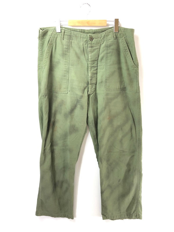 【現状渡し品】【メンズ】 US ARMY アメリカ軍 OG-107 60S-70S BAKER PANTS OLIVE 8405-082-6619 ベイカー パンツ ボトムス 157-260827-rt-08-tagh サイズ：40×33 カラー：グリーン 万代Net店