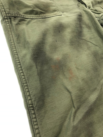【現状渡し品】【メンズ】 US ARMY アメリカ軍 OG-107 60S-70S BAKER PANTS OLIVE 8405-082-6619 ベイカー パンツ ボトムス 157-260827-rt-08-tagh サイズ：40×33 カラー：グリーン 万代Net店