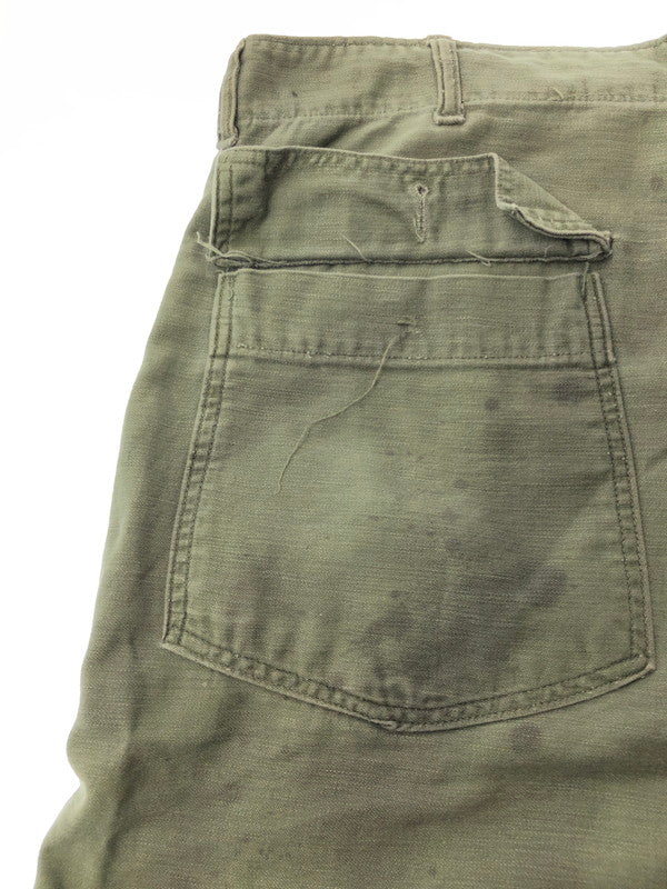【現状渡し品】【メンズ】 US ARMY アメリカ軍 OG-107 60S-70S BAKER PANTS OLIVE 8405-082-6619 ベイカー パンツ ボトムス 157-260827-rt-08-tagh サイズ：40×33 カラー：グリーン 万代Net店