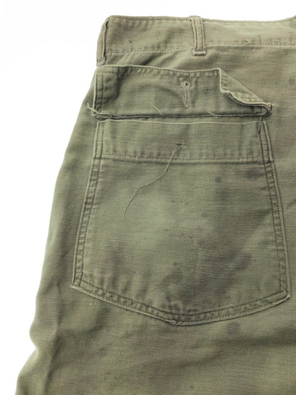 【現状渡し品】【メンズ】 US ARMY アメリカ軍 OG-107 60S-70S BAKER PANTS OLIVE 8405-082-6619 ベイカー パンツ ボトムス 157-260827-rt-08-tagh サイズ：40×33 カラー：グリーン 万代Net店