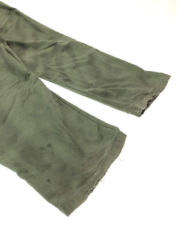 【現状渡し品】【メンズ】 US ARMY アメリカ軍 OG-107 60S-70S BAKER PANTS OLIVE 8405-082-6619 ベイカー パンツ ボトムス 157-260827-rt-08-tagh サイズ：40×33 カラー：グリーン 万代Net店