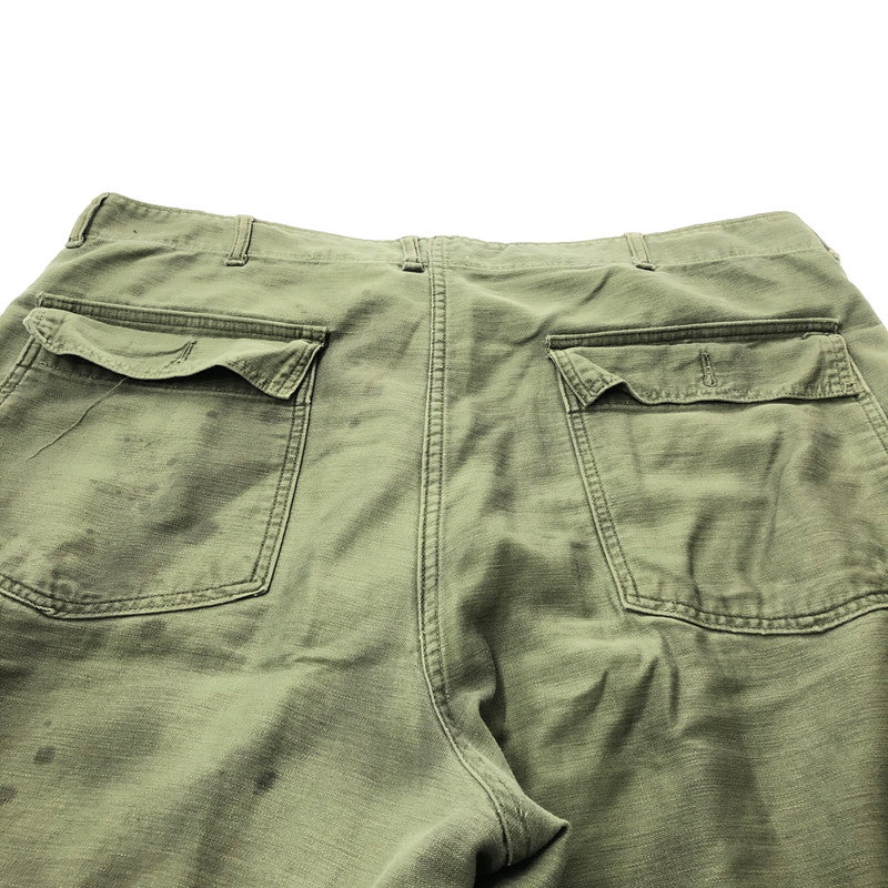 【現状渡し品】【メンズ】 US ARMY アメリカ軍 OG-107 60S-70S BAKER PANTS OLIVE 8405-082-6619 ベイカー パンツ ボトムス 157-260827-rt-08-tagh サイズ：40×33 カラー：グリーン 万代Net店