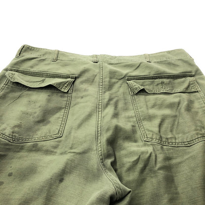 【現状渡し品】【メンズ】 US ARMY アメリカ軍 OG-107 60S-70S BAKER PANTS OLIVE 8405-082-6619 ベイカー パンツ ボトムス 157-260827-rt-08-tagh サイズ：40×33 カラー：グリーン 万代Net店