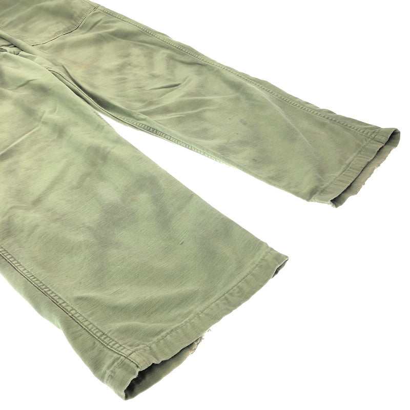 【現状渡し品】【メンズ】 US ARMY アメリカ軍 OG-107 60S-70S BAKER PANTS OLIVE 8405-082-6619 ベイカー パンツ ボトムス 157-260827-rt-08-tagh サイズ：40×33 カラー：グリーン 万代Net店