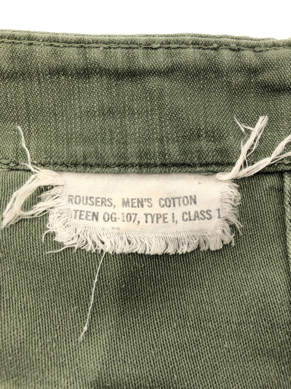 【現状渡し品】【メンズ】 US ARMY アメリカ軍 OG-107 60S-70S BAKER PANTS OLIVE 8405-082-6619 ベイカー パンツ ボトムス 157-260827-rt-08-tagh サイズ：40×33 カラー：グリーン 万代Net店
