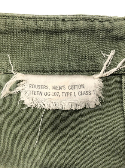 【現状渡し品】【メンズ】 US ARMY アメリカ軍 OG-107 60S-70S BAKER PANTS OLIVE 8405-082-6619 ベイカー パンツ ボトムス 157-260827-rt-08-tagh サイズ：40×33 カラー：グリーン 万代Net店