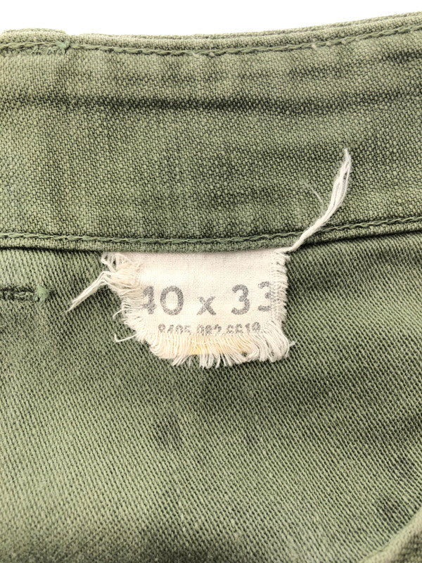 【現状渡し品】【メンズ】 US ARMY アメリカ軍 OG-107 60S-70S BAKER PANTS OLIVE 8405-082-6619 ベイカー パンツ ボトムス 157-260827-rt-08-tagh サイズ：40×33 カラー：グリーン 万代Net店