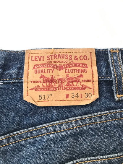 【中古品】【メンズ】 LEVI'S リーバイス 517 BOOT CUT DENIM PANTS 00517-0216 メキシコ製 ブーツ カット デニム パンツ ジーンズ 157-260829-rt-25-tagh サイズ：34×30 カラー：インディゴ 万代Net店